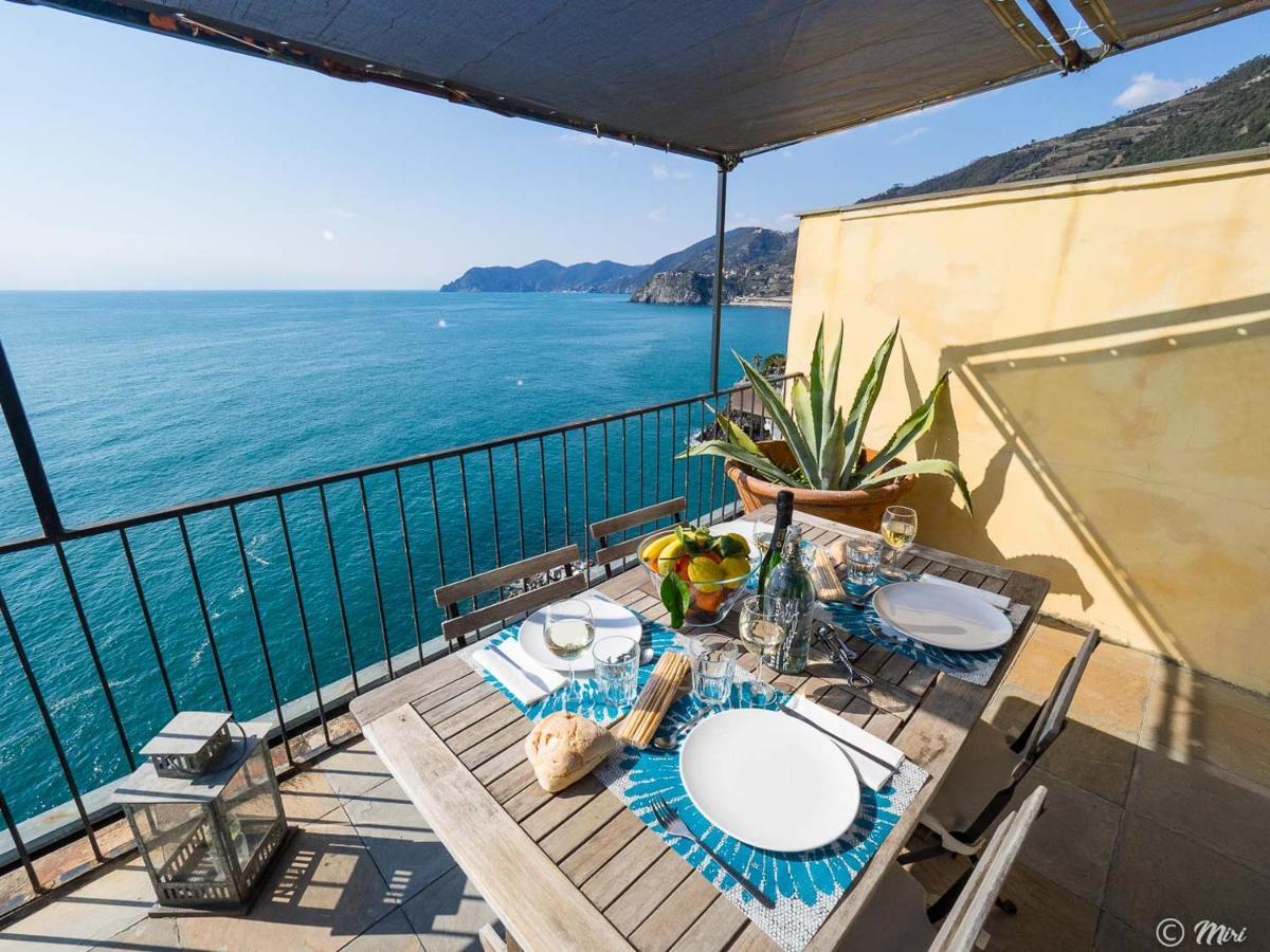 La Lampara Sea View Terrace Apartment Manarola Extérieur photo
