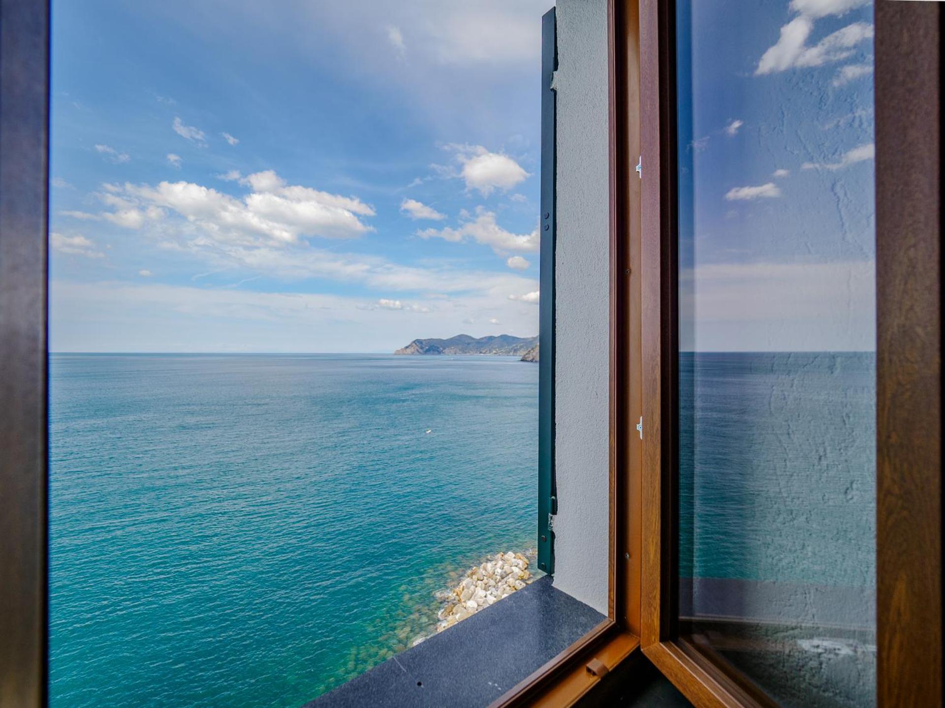 La Lampara Sea View Terrace Apartment Manarola Extérieur photo