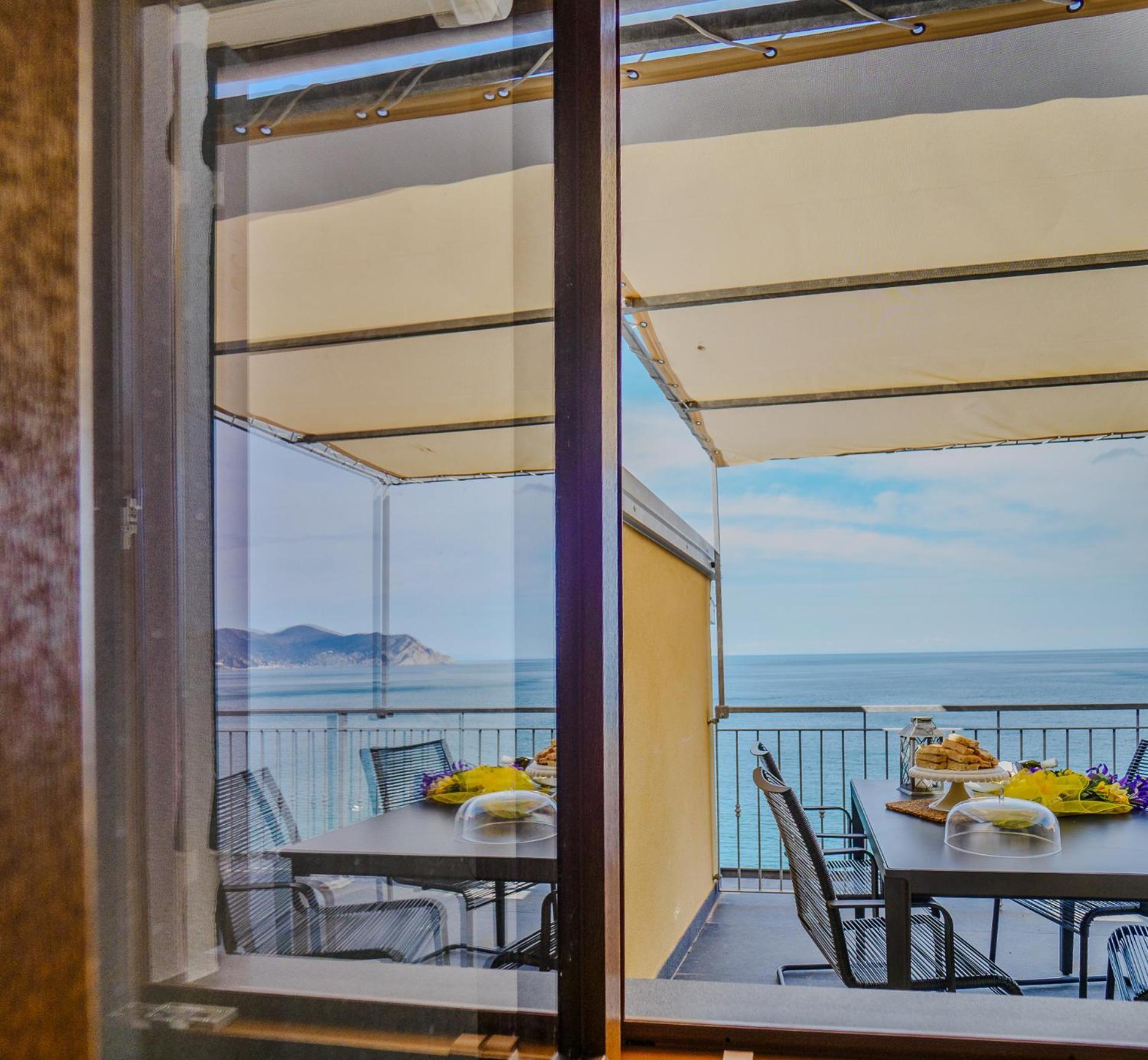 La Lampara Sea View Terrace Apartment Manarola Extérieur photo