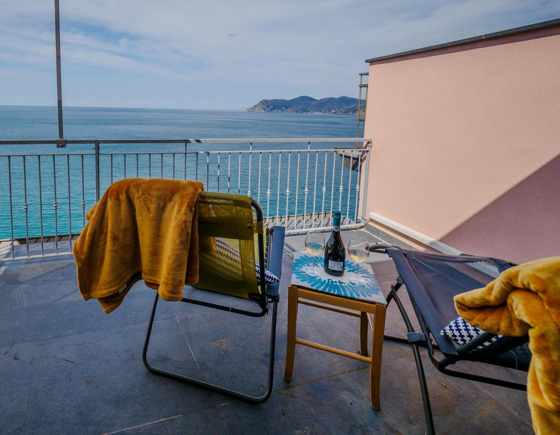 La Lampara Sea View Terrace Apartment Manarola Extérieur photo